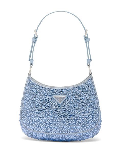 prada crystal nylon bag|prada embellished bag.